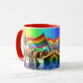 Pride | LGBTQIA+ コミュニティと旗 マグカップ (正面左)