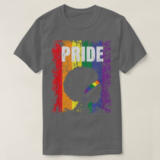 Pride Month Afro Black Woman June  Tシャツ (デザイン正面)