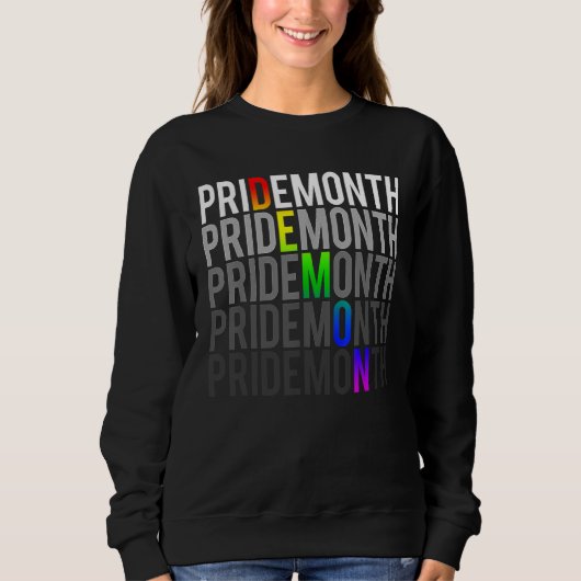 Pride Month Demon LGBT Gay Pride Month Transgender スウェットシャツ (正面)