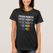 Pride Month Demon LGBT Gay Pride Month Transgender Tシャツ (正面)