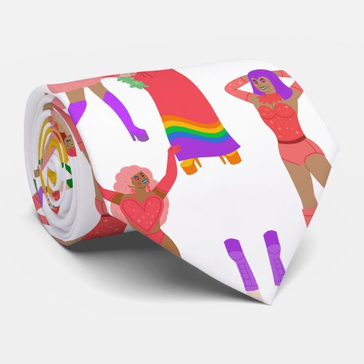 pride month drag queens lgbt transwomen ネクタイ (ロール)