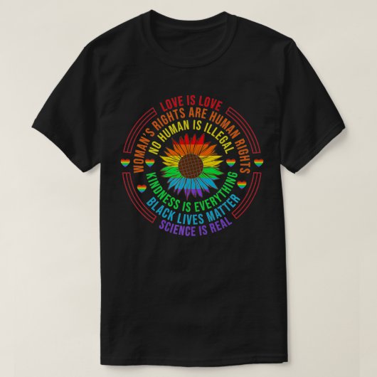 Pride Month LGBT Flag BLM Women Rights Premium Tシャツ (デザイン正面)