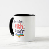 Pride Month Rainbow Coffee Mug LGBTQ+ Gift マグカップ (正面左)