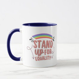 Pride Month Rainbow Stand Up Coffee Mug  マグカップ