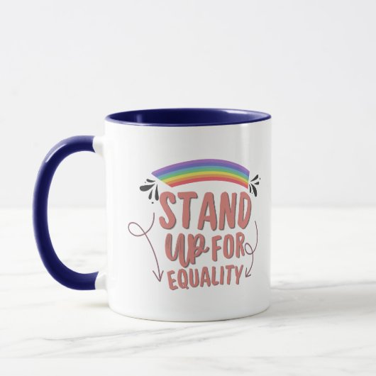 Pride Month Rainbow Stand Up Coffee Mug  マグカップ (左)