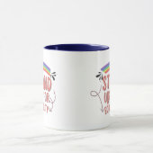 Pride Month Rainbow Stand Up Coffee Mug  マグカップ (中央)