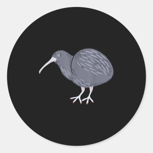 Pride New Zealand Kiwi Bird Gift New Zealand  ラウンドシール (正面)