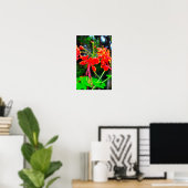 Pride of Barbados Stretched Canvas Print ポスター (ホームオフィス)