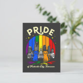 Pride of Nashville City Tennessee Cats Rainbow Fla ポストカード (スタンド正面)