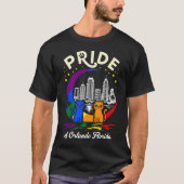 Pride of Orlando City Florida Cats Rainbow Flag Tシャツ (正面)