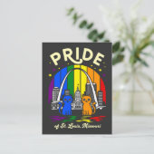  Pride of St. Louis City Missouri Cats Rainbow Fla ポストカード (スタンド正面)