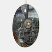 "Pride of the Central" by Tom Rock Oval Ornament セラミックオーナメント (左)