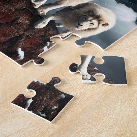 Pride of white lions: puzzle ジグソーパズル (側面)