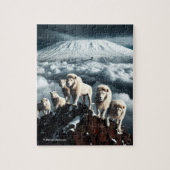 Pride of white lions: puzzle ジグソーパズル (縦)