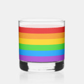 Pride on the Rocks: 虹色の旗 ウイスキーグラス (左)