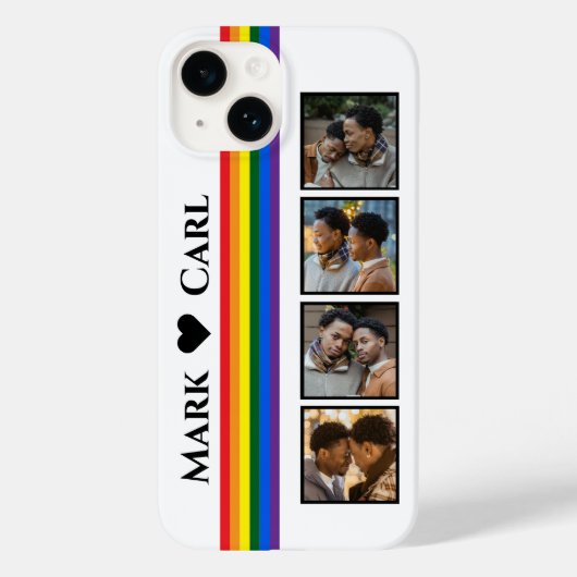 Pride - Photo Collage iPhone Case with Couple  Case-Mate iPhoneケース (裏面)