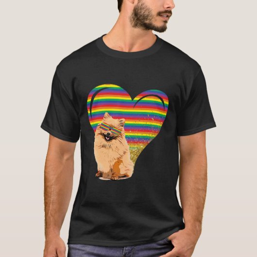 Pride Pomeranian Tシャツ (正面)