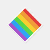 Pride Pop: 虹の旗 スタンダードカクテルナプキン (角)