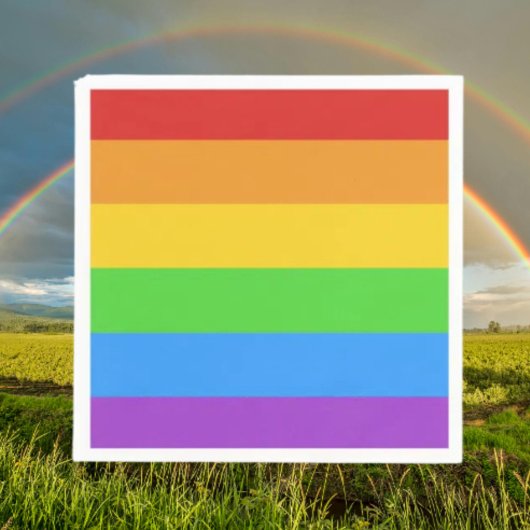 Pride Pop: 虹の旗 スタンダードカクテルナプキン