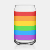 Pride Pour: 虹色の旗 ガラス缶 (裏面)