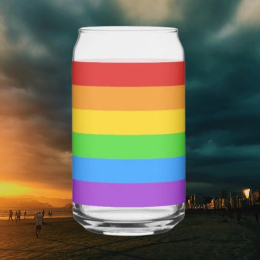 Pride Pour: 虹色の旗 ガラス缶