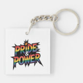 Pride & Power LGBTQ キーホルダー (裏面)