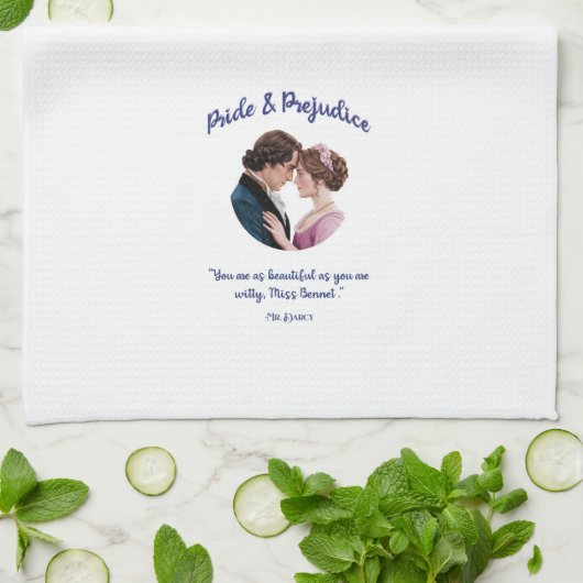 Pride & Prejudice Kitchen Towel キッチンタオル (折り畳み)