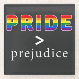 Pride & Prejudice Pride shirt ガラスコースター