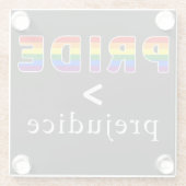 Pride & Prejudice Pride shirt ガラスコースター (裏面)