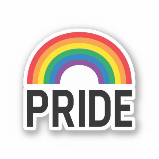 Pride Rainbow シール (正面)