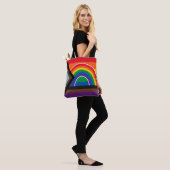Pride Rainbow  トートバッグ (モデル)