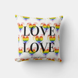 Pride Rainbow Heart Gay lesbian LGBT Families クッション