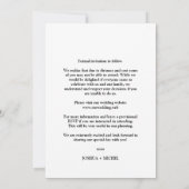 Pride Rainbow Heart LGBT Gay Wedding Simple Photo (裏面)