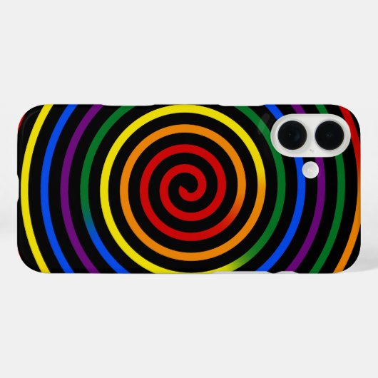 Pride Rainbow Hypnotized Case-Mate iPhoneケース (裏面 (横))