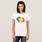 Pride Rainbow Lips Tシャツ (正面フル)