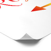 Pride Restrooms Left Arrow Sign LGBTQ ポスター (角)