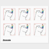 Pride Rhino sticker スクエアシール (シート)