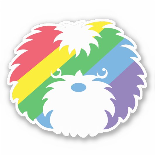 Pride Sammy Dog Vinyl Sticker シール (正面)