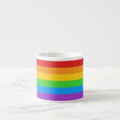 Pride Shot: 虹色の旗 エスプレッソカップ (正面)