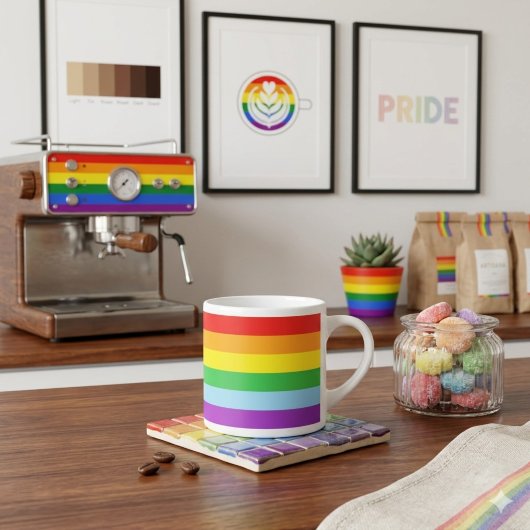 Pride Shot: 虹色の旗 エスプレッソカップ