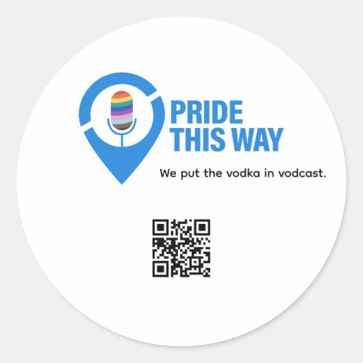 Pride this Way アイコン ボトルオープナー ラウンドシール (正面)