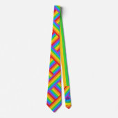 Pride Weave: 絡み合うレインボーフラッグ ネクタイ (正面)
