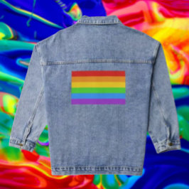PrideThreads: レインボーフラッグ デニムジャケット