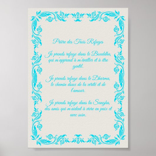 Prière Enfant Refuges Trois Joyaux ポスター (正面)