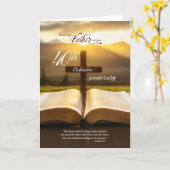Priest 40th Ordination Anniversary Bible カード (黄色い花)