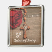 Priest 5th Ordination Anniversary Red Rose メタルオーナメント (左)