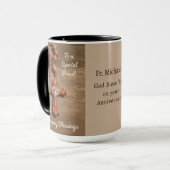 Priest 5th Ordination Anniversary Red Rose and Ros マグカップ (正面左)