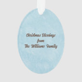 Priest Christmas Blessings Thanks Nativity Scene オーナメント (裏面)