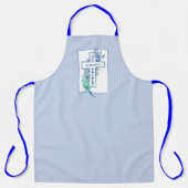 Priest Cross Flowers Personalized エプロン (正面)