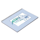Priest Cross Flowers Personalized ノートブック (左側)
